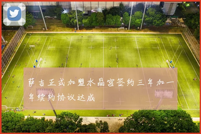 萨吉正式加盟水晶宫签约三年加一年续约协议达成